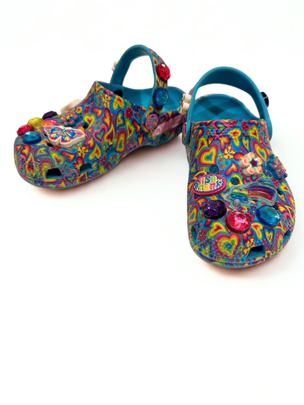 Lisa Frank x CROCS Classic Clog C11 Multicolor Jibbitz (Like New)
